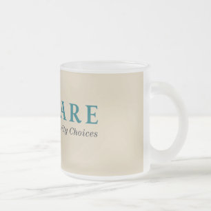 Die Lawfare mattierte GlasTasse Mattglastasse