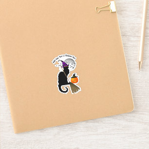 Die Le Chat Noir Halloween Hexe Aufkleber