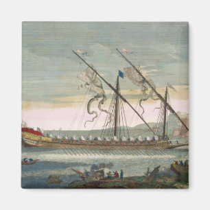 Die Lead-Galley, die von 'Le Naptune' aus auf dem  Magnet