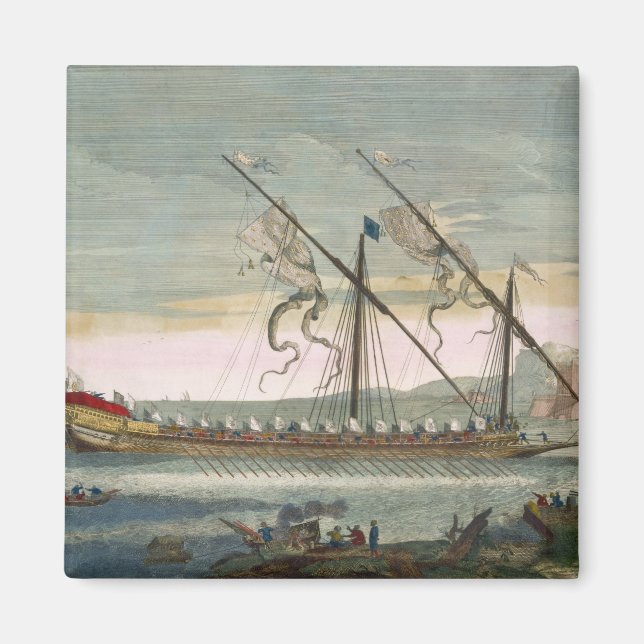 Die Lead-Galley, die von 'Le Naptune' aus auf dem  Magnet (Vorne)