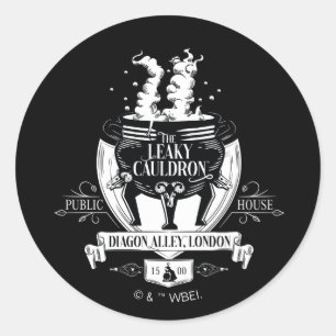 DIE LEAKY CAULDRON™-Shop-Grafik Runder Aufkleber