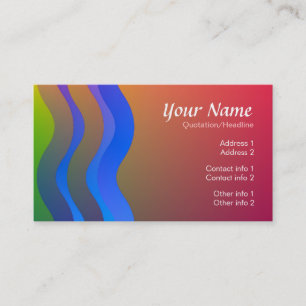 Die lebendige Colorss Business Card Visitenkarte