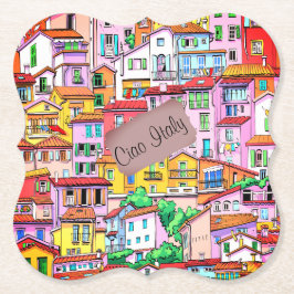 Die lebendige italienische Fassade Untersetzer