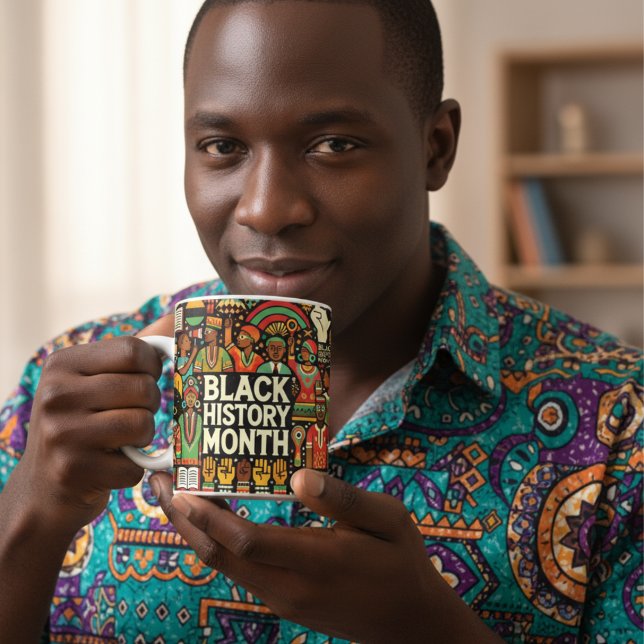 Die lebendige Schwarze Geschichte Monat nach der T Kaffeetasse (Von Creator hochgeladen)