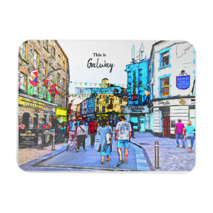 Die lebendige Stadt Galway-Irland Magnet