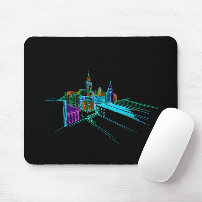 Die lebendige Stadt Mousepad (Mit Mouse)