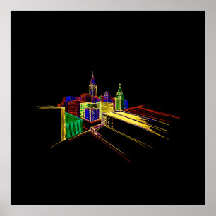 Die lebendige Stadt Poster