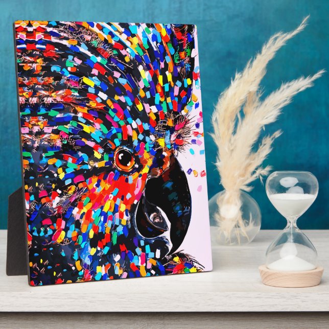 Die lebendige Tropical Bird Wall Art in Expression Fotoplatte (Seite)