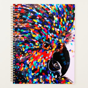 Die lebendige Tropical Bird Wall Art in Expression Planer