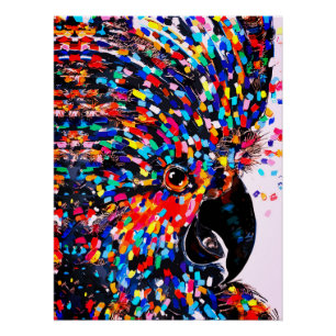 Die lebendige Tropical Bird Wall Art in Expression Poster