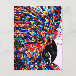 Die lebendige Tropical Bird Wall Art in Expression Postkarte