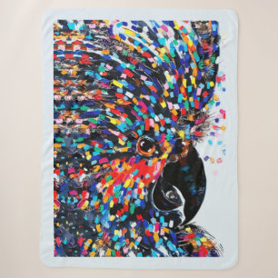 Die lebendige Tropical Bird Wall Art in Expression Sherpadecke
