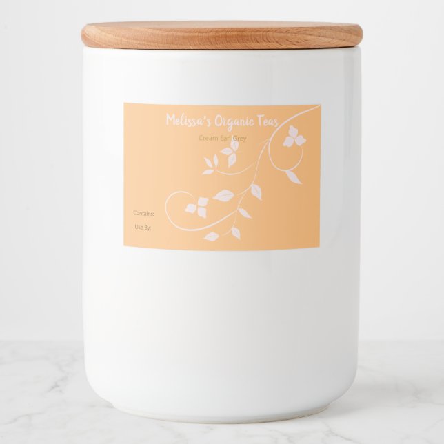 Die Lebensmitteletiketten für Tee und Tee Lebensmitteletikett (Vorderseite)