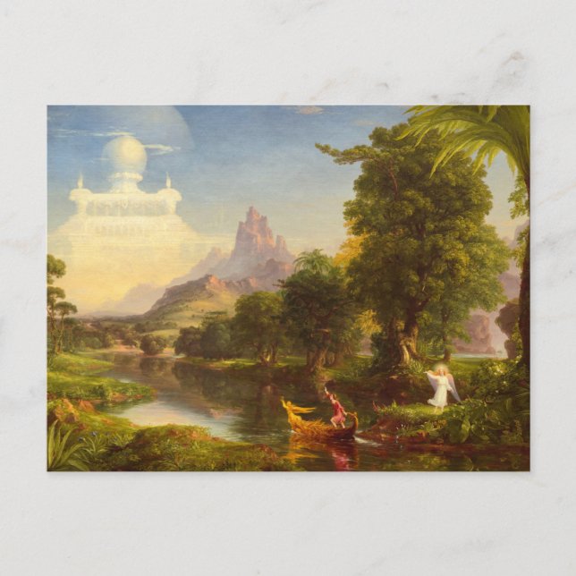 Die Lebensreise, die Jugend von Thomas Cole Postkarte (Vorderseite)