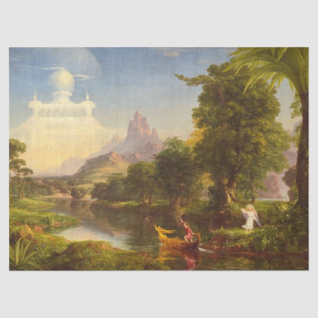 Die Lebensreise, die Jugend von Thomas Cole Seidenpapier (Vorderseite)