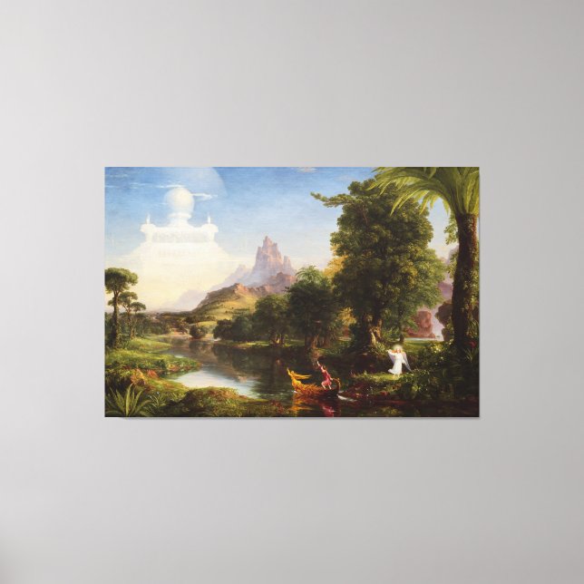 Die Lebensreise durch die Jugend von Thomas Cole Leinwanddruck (Vorderseite)
