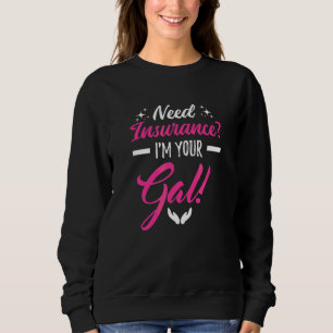 Die Lebensversicherung Fragte mich über die IT Bro Sweatshirt