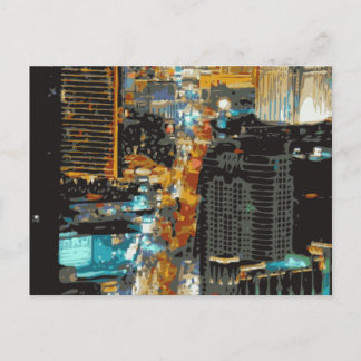 Die lebhaften Lichter des Las Vegas Strips Postkarte