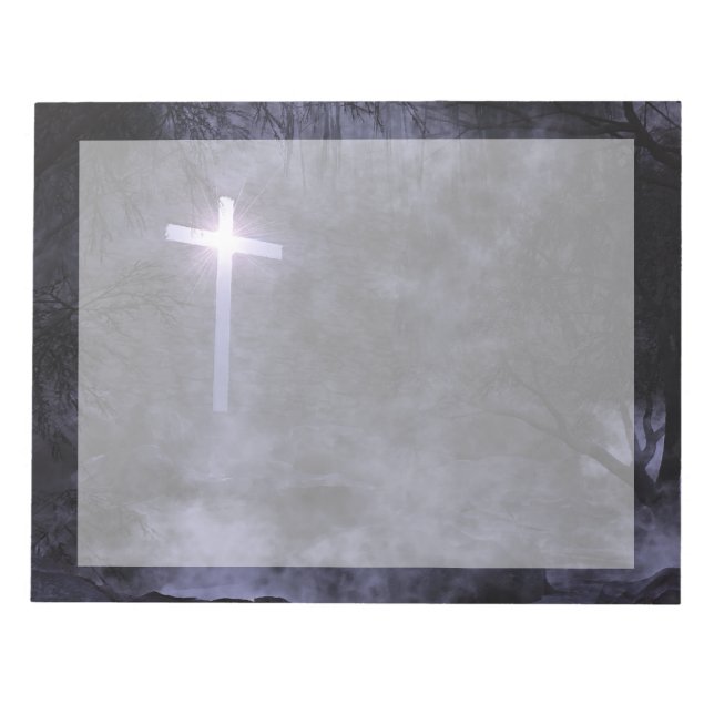 Die LED leuchtet auf Notepad. Notizblock (Vorderseite)