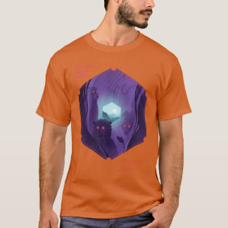 Die Leere, die Reisewerbung bindet T-Shirt
