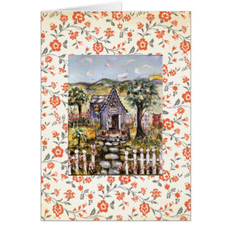 Die leere Karte des Kirchen-Hauses