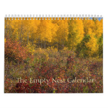 Die leere Nest-Kalender-Herbst-Abdeckung