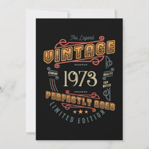 Die legendäre Vintage Geburtstagskarte Einladung