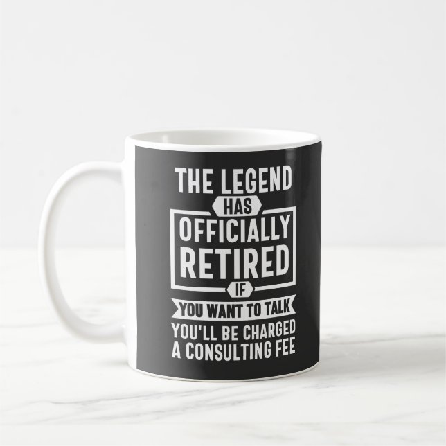 die Legende amtlich erschöpft hat Kaffeetasse (Links)