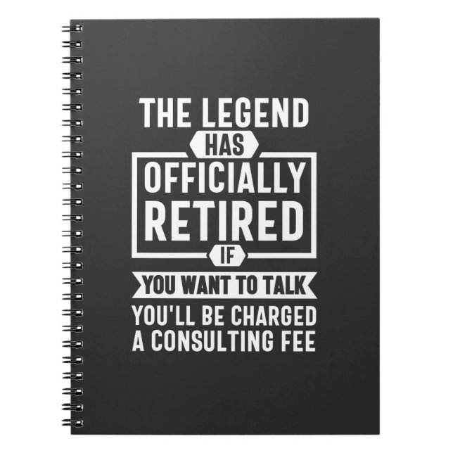 die Legende amtlich erschöpft hat Notizblock (Vorderseite)