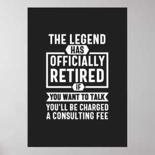 die Legende amtlich erschöpft hat Poster