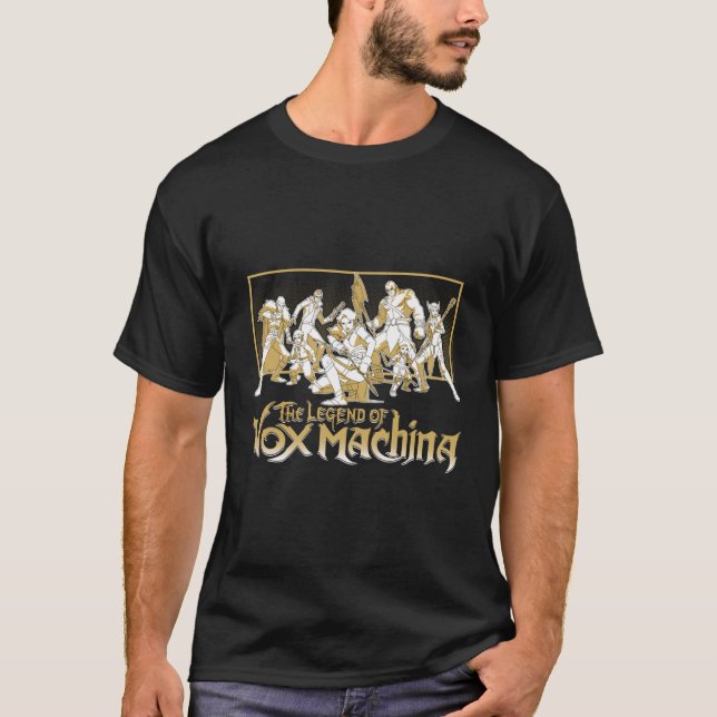 Die Legende der Vox Machina Hauptcharaktere kämpfe T-Shirt (Vorderseite)