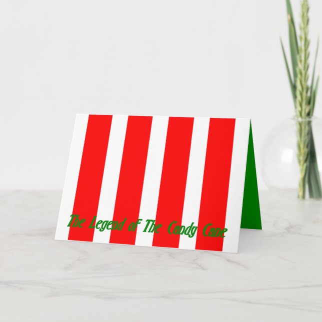 DIE LEGENDE DER ZUCKERSTANGE… FEIERTAGSKARTE (Vorderseite)