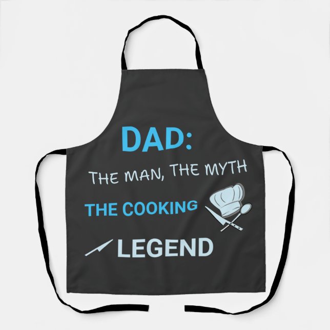 Die Legende des Kochens – BBQ & Chef-Vater Schürze (Vorderseite)