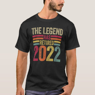 Die Legende hat 2022 T-Shirts die Ruhestandsregelu