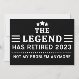 Die Legende hat 2023 nicht mehr mein Problem Feiertagskarte