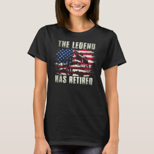 Die Legende hat den Feuerwehrmann-Feuerwehrmann er T-Shirt