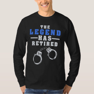 Die Legende hat den Polizeibeamten des Polizisten T-Shirt