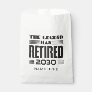 Die Legende hat die Personalisierte Pensionierung Geschenktütchen