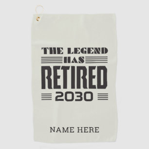 Die Legende hat die Personalisierte Pensionierung Golfhandtuch