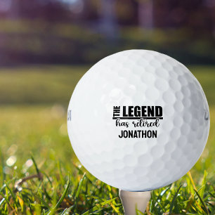 Die Legende hat die Rente zurückgenommen Golfball