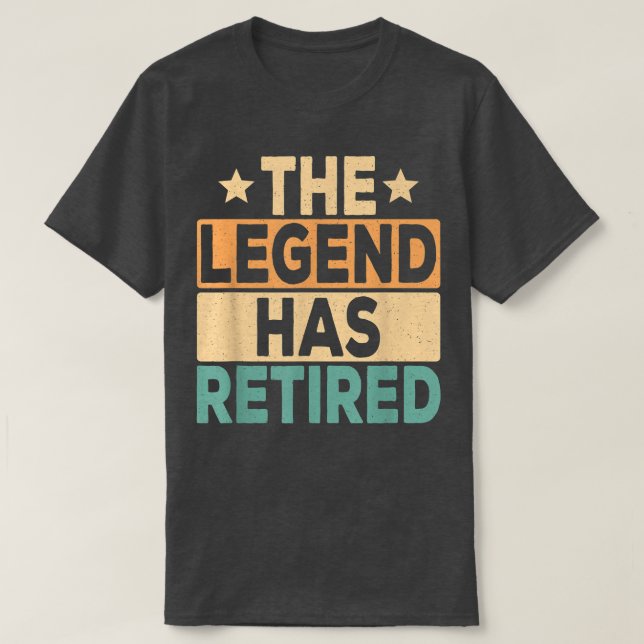 Die Legende hat die Retro-Rente Funny Reti gelockt T-Shirt (Design vorne)