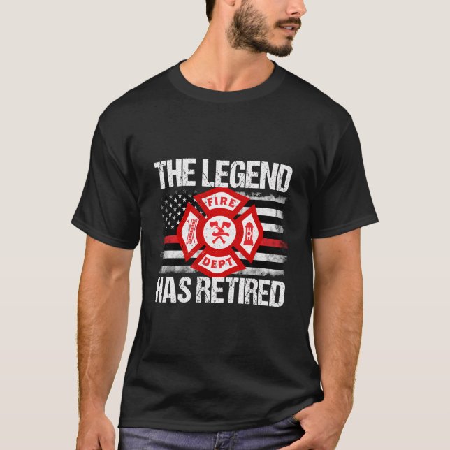 Die Legende hat die Ruhestätte des Feuerwehrmanns  T-Shirt (Vorderseite)
