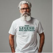 Die Legende hat lustige Pensionierung gemacht