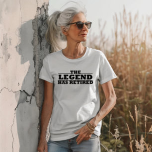 Die Legende hat lustige Ruhestandsangebote veröffe T-Shirt