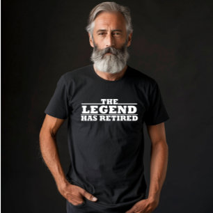 Die Legende hat lustige Ruhestandsangebote veröffe T-Shirt