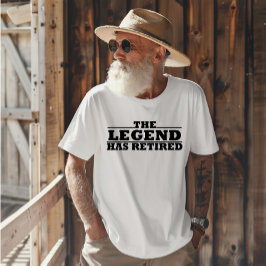 Die Legende hat lustige Ruhestandsangebote veröffe T-Shirt