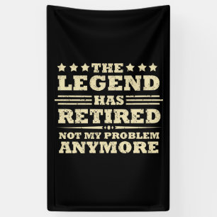 Die Legende hat offiziell den unsicheren Ruhestand Banner