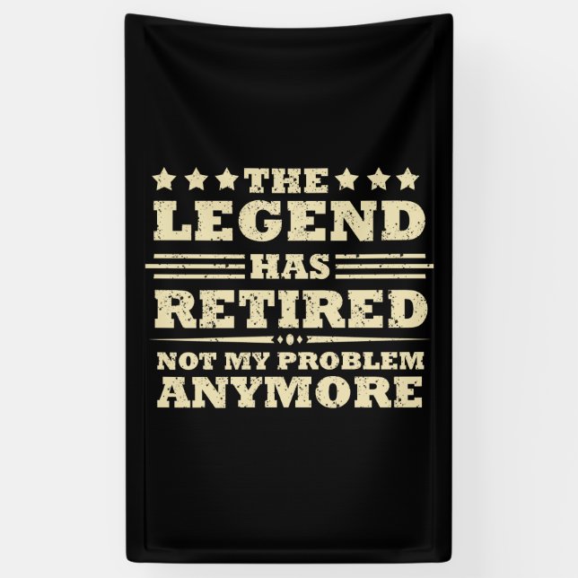 Die Legende hat offiziell den unsicheren Ruhestand Banner (Vertikal)