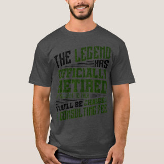 Die Legende hat offiziell ein Funny Retirement Ges T-Shirt