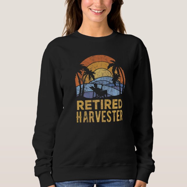 Die Legende hat Rentner Mähdrescher   Sweatshirt (Vorderseite)